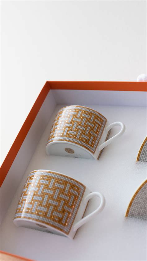 fake hermes tea set|hermes mosaique tea cup.